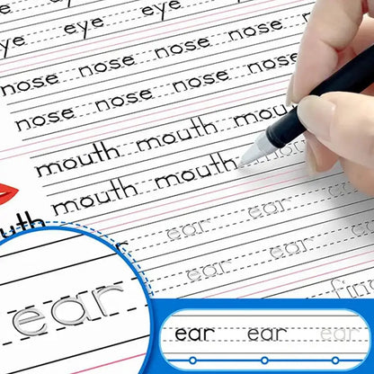 Children's Handwriting And Drawing Workbook For Kids Learning French Reusable Notebook Writing Arabic Book Desktop Decor Gifts