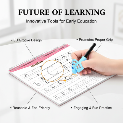 Children's Handwriting And Drawing Workbook For Kids Learning French Reusable Notebook Writing Arabic Book Desktop Decor Gifts